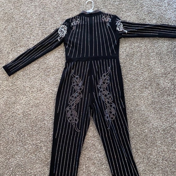 Black bedazzled body suit - Picture 2 of 3